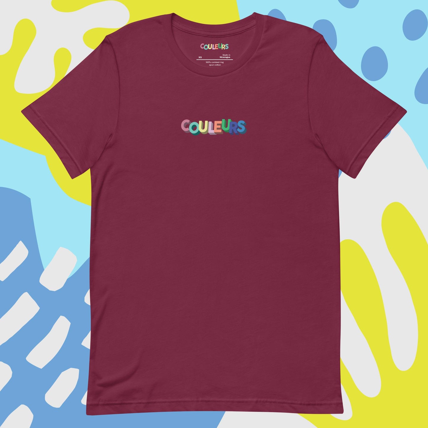 Mid-weight Unisex "Couleurs" Logo Tee