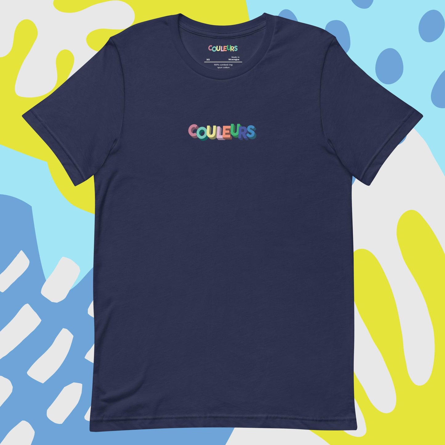 Mid-weight Unisex "Couleurs" Logo Tee