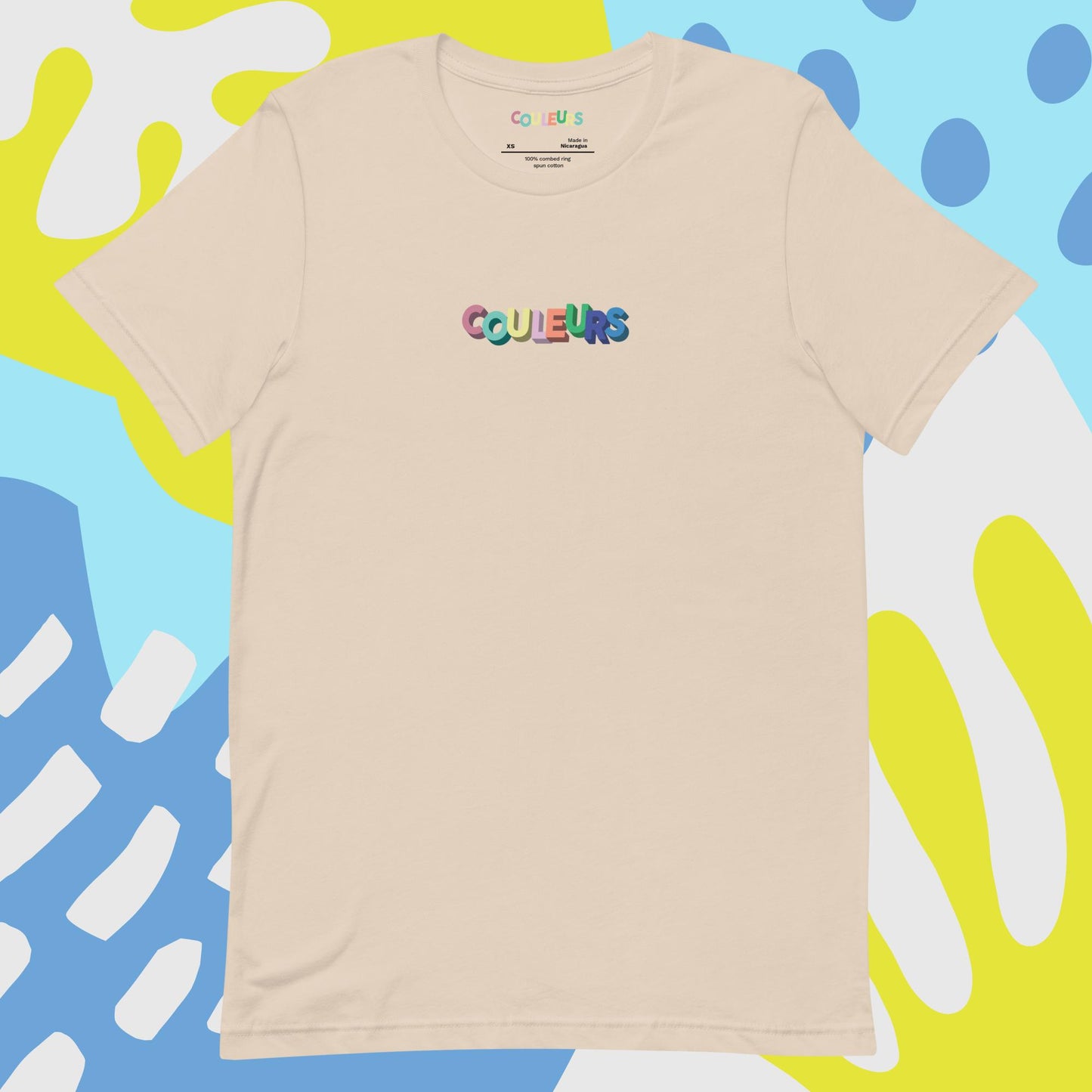 Mid-weight Unisex "Couleurs" Logo Tee