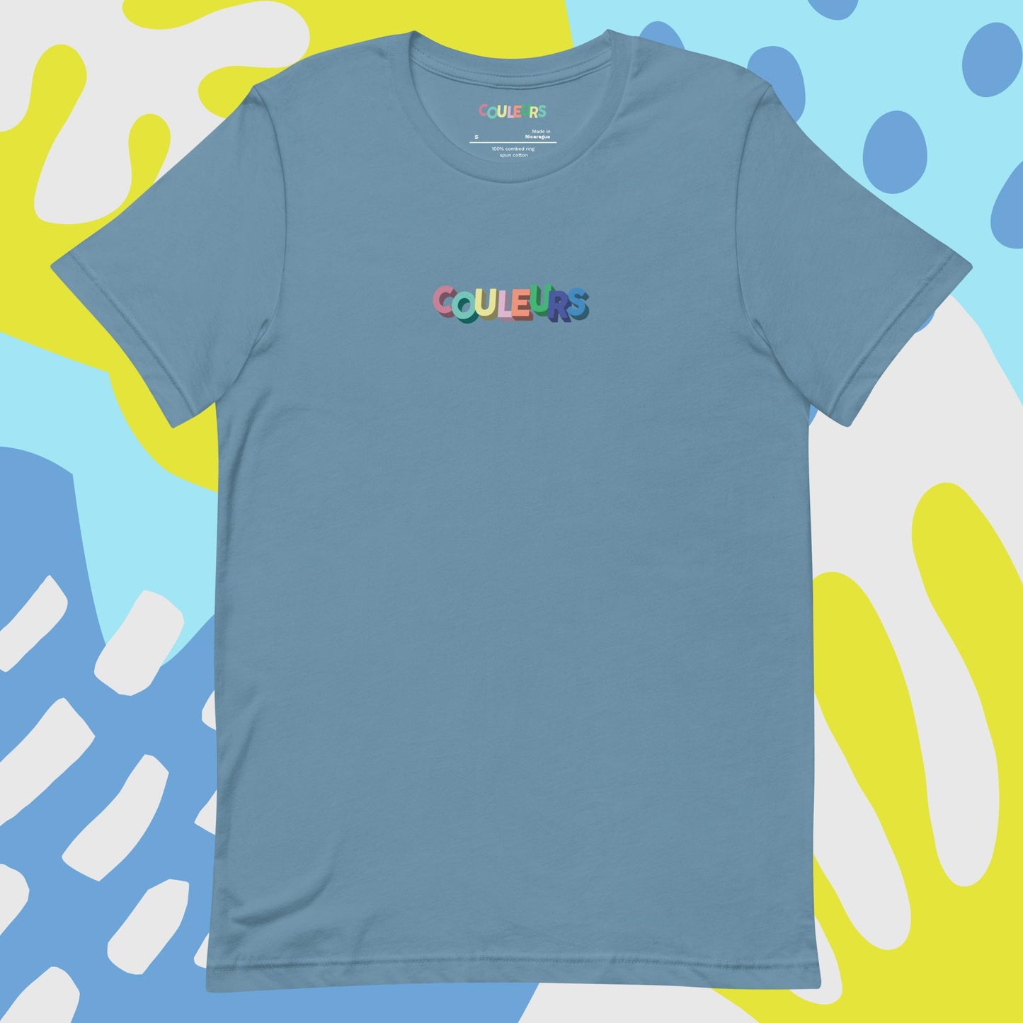 Mid-weight Unisex "Couleurs" Logo Tee