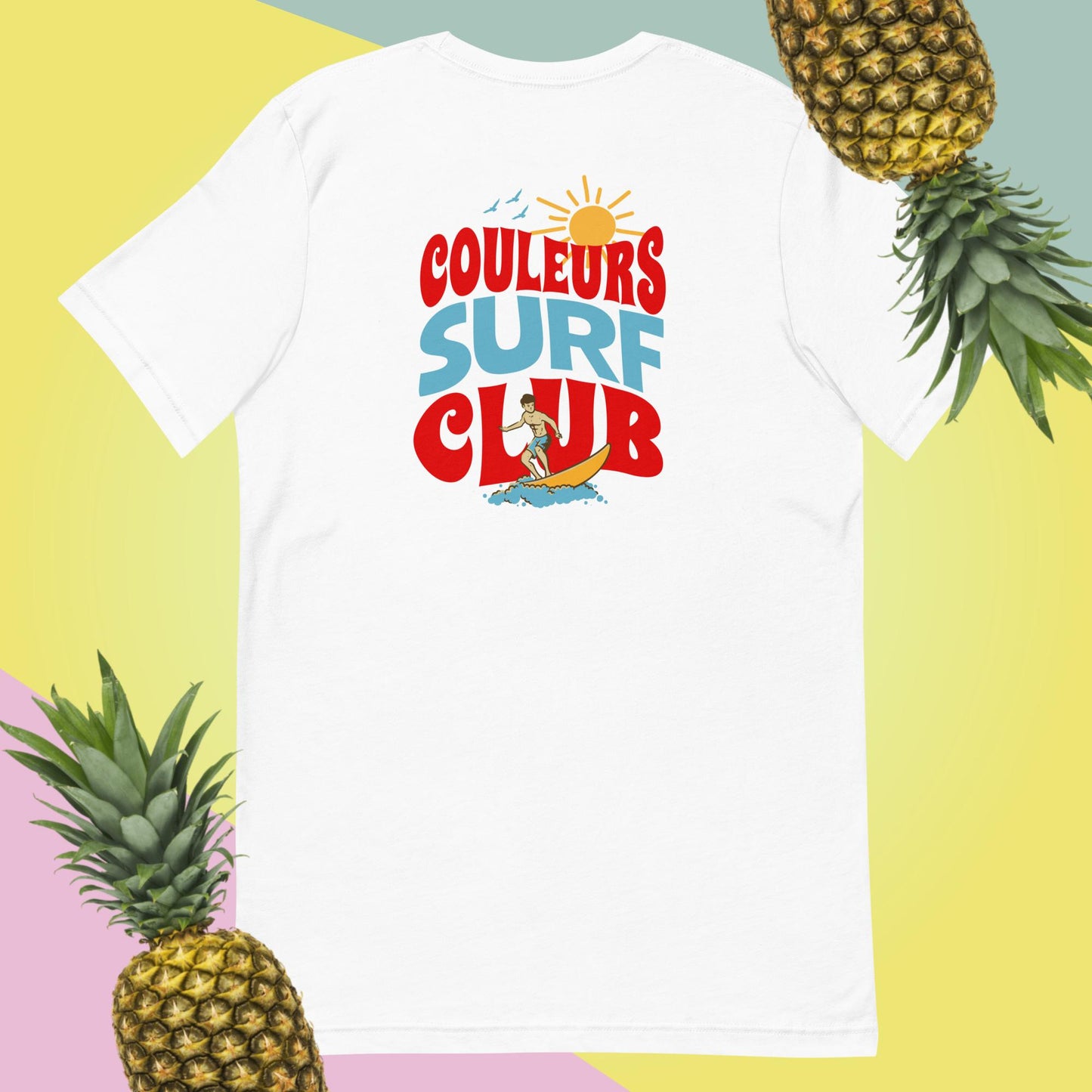 Mid-weight Unisex "Couleurs Surf Club" Tee